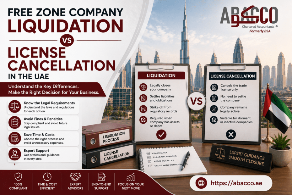 Free Zone Company Liquidation vs License Cancellation in the UAE